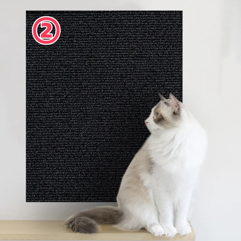 Trimmable Cat Scratching Mat Cat Scratcher Sofa Tape Scratching Post Self-Adhesive Carpet Cats Scratch Board Cat Accessories