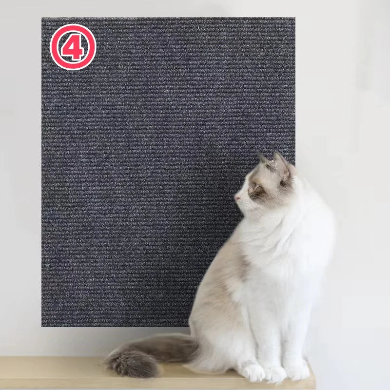 Trimmable Cat Scratching Mat Cat Scratcher Sofa Tape Scratching Post Self-Adhesive Carpet Cats Scratch Board Cat Accessories