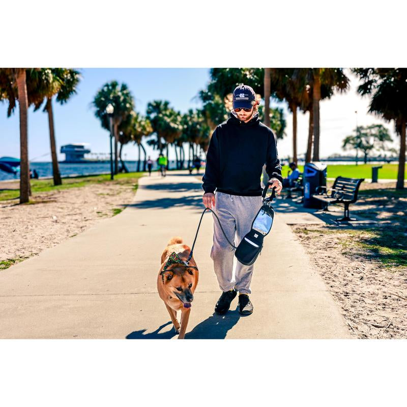 The Ultimate Hands-Free Dog Walking Bag (Black)
