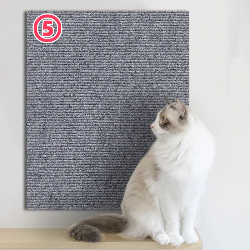 Trimmable Cat Scratching Mat Cat Scratcher Sofa Tape Scratching Post Self-Adhesive Carpet Cats Scratch Board Cat Accessories