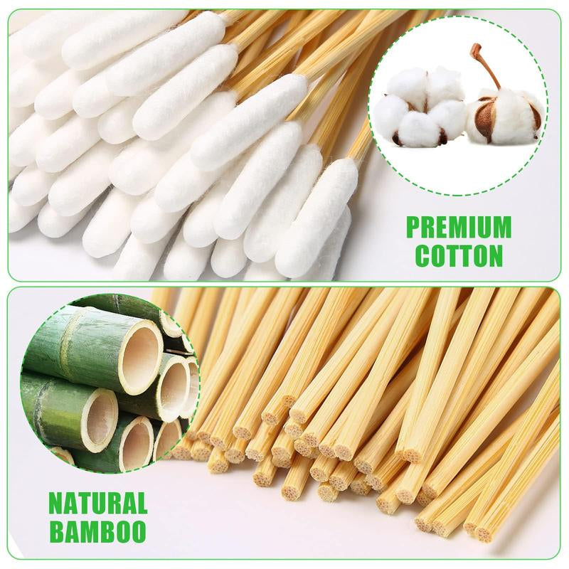 500 Count Dog Q Tips – 6-Inch Cotton Swabs for Dog Ear Cleaning, Wound Care & Pet Grooming Large Cotton Dog Ear Extra Large Natural Dog Large Wooden