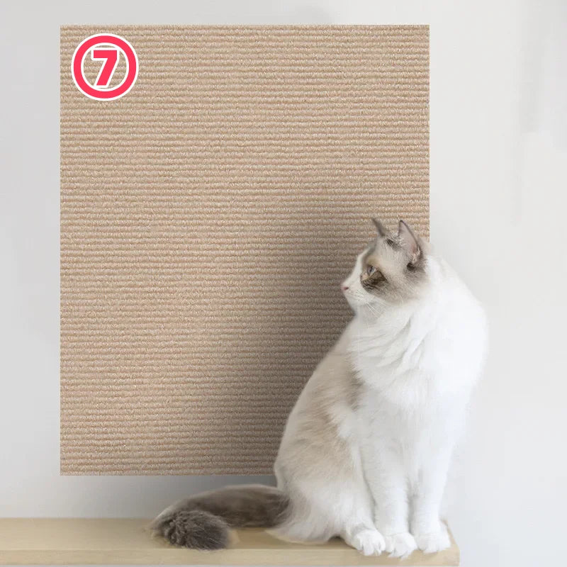Trimmable Cat Scratching Mat Cat Scratcher Sofa Tape Scratching Post Self-Adhesive Carpet Cats Scratch Board Cat Accessories