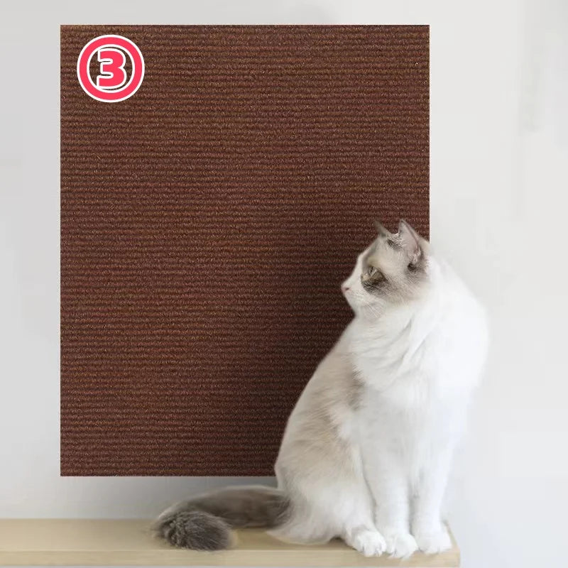 Trimmable Cat Scratching Mat Cat Scratcher Sofa Tape Scratching Post Self-Adhesive Carpet Cats Scratch Board Cat Accessories