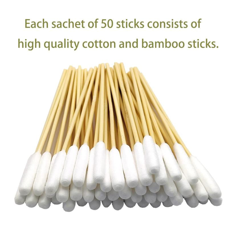 500 Count Dog Q Tips – 6-Inch Cotton Swabs for Dog Ear Cleaning, Wound Care & Pet Grooming Large Cotton Dog Ear Extra Large Natural Dog Large Wooden