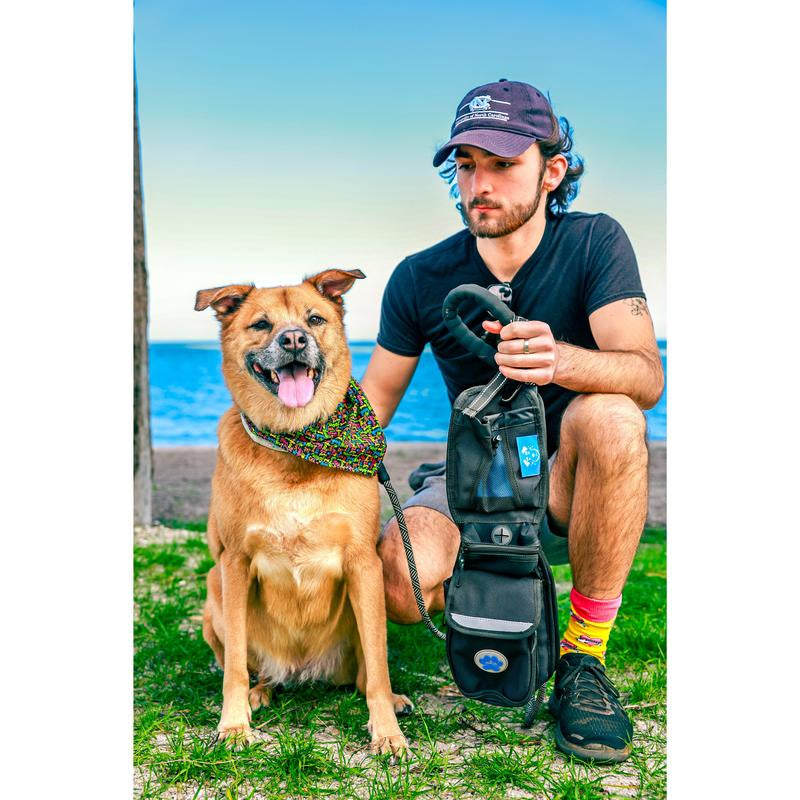 The Ultimate Hands-Free Dog Walking Bag (Black)